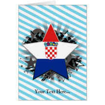 Estrella de Croacia Tarjeta