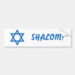 ¡Estrella de David, SHALOM! Pegatina De Parachoque