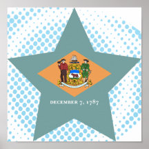 Estrella de Delaware Poster