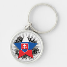 Estrella de Eslovaquia Llaveros Personalizados