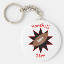 Estrella de fútbol llavero personalizado