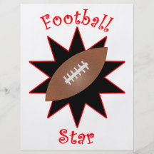 Estrella de fútbol tarjetón