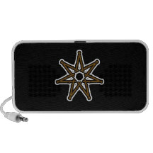Estrella de hadas de madera altavoces de viaje