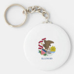 Estrella de Illinois Llavero