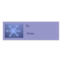 Estrella de la escama de la nieve, a: , De: Tarjetas De Visita