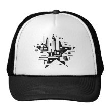 Estrella de la explosión gorros  