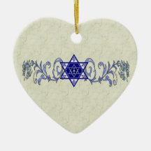 Estrella de la paz de Jánuca Ornamentos De Navidad
