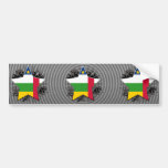 Estrella de la República Centroafricana Etiqueta De Parachoque