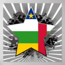 Estrella de la República Centroafricana Posters