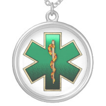 Estrella de la vida (esmeralda) collares personalizados
