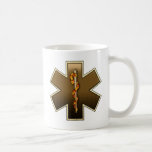 Estrella de la vida (marrones) tazas