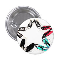 estrella de los zapatos de lona pins