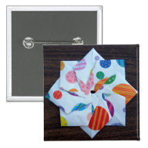 Estrella de papel con ocho puntos pins