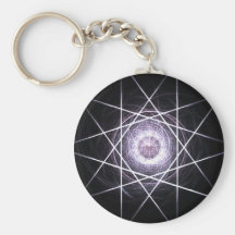 Estrella de plata llavero
