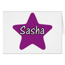 Estrella de Sasha Felicitacion
