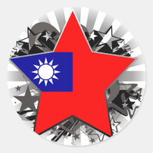 Estrella de Taiwán Pegatina