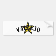 Estrella de Vallejo NorCal Pegatina De Parachoque