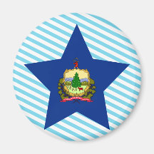Estrella de Vermont Imán De Nevera