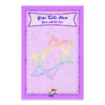 Estrella del arco iris de los efectos de escritori papeleria de diseño