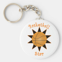 Estrella del baloncesto llaveros personalizados