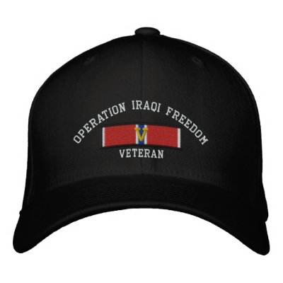 Estrella del bronce de OIF con V Gorros Bordados