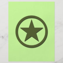 Estrella del ejército tarjetón
