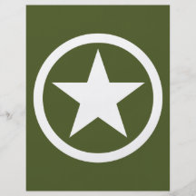 Estrella del ejército tarjeton
