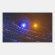 Estrella del enano blanco y de la Nova Pegatinas
