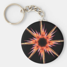 Estrella del fractal llavero