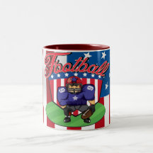 Estrella del fútbol americano tazas