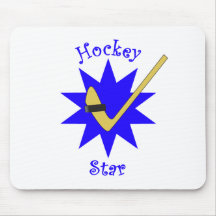 Estrella del hockey alfombrillas de raton