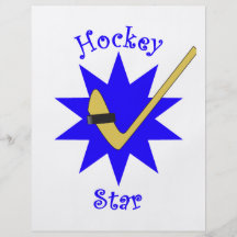 Estrella del hockey tarjetón