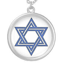 Estrella del KRW del collar azul de la plata ester collares