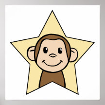 Estrella del mono posters
