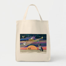 Estrella del navidad - perro australiano del ganad bolsa de mano