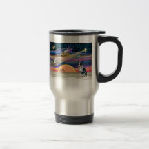 Estrella del navidad - perro australiano del ganad tazas de café