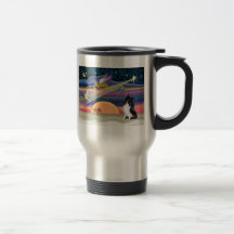 Estrella del navidad - perro pastor de Shetland (B Tazas