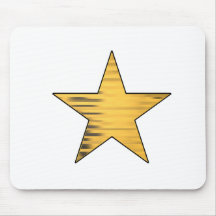 Estrella del oro alfombrillas de raton