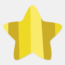 Estrella del oro pegatina forma de estrella personalizada