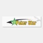 Estrella del póker pegatina de parachoque