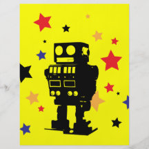 Estrella del robot flyer personalizado