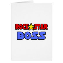 Estrella del rock Boss Felicitacion
