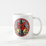 Estrella del rock de la guitarra taza de café
