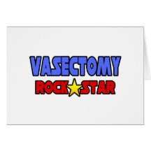 Estrella del rock de la vasectomía felicitaciones