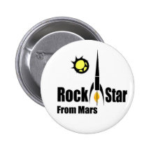 Estrella del rock de Marte con la nave espacial Pins