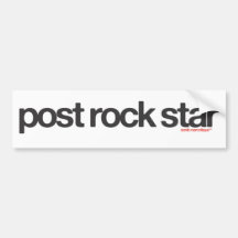 Estrella del rock del poste pegatina de parachoque