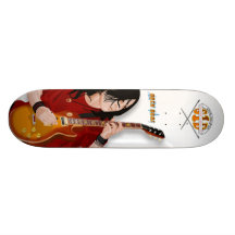 Estrella del rock del vector patin personalizado