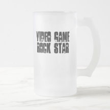 Estrella del rock del videojuego taza