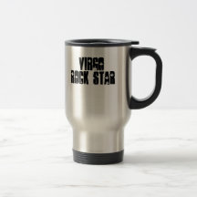 Estrella del rock del virgo taza de café