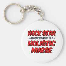 Estrella del rock. Enfermera holística Llavero